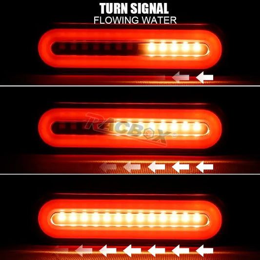 3 in 1 Motorcycle Led Brake Tail lamp Turn signal Light DRL Sequential Signal Lamps Taillight For Truck Trailer RV Cafe Racer