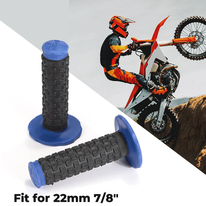 Motorcycle Handlebar Grips Universal 7/8" 22mm Motorcycle Non-Slip Grip Cover Throttle Bar Grips for Dirt Bike Motocross ATV UTV