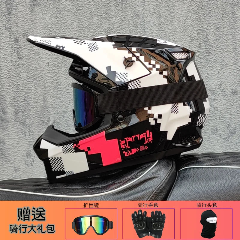 Motorcycle off-road helmet, rally helmet, and mountain bike downhill helmet 16 China