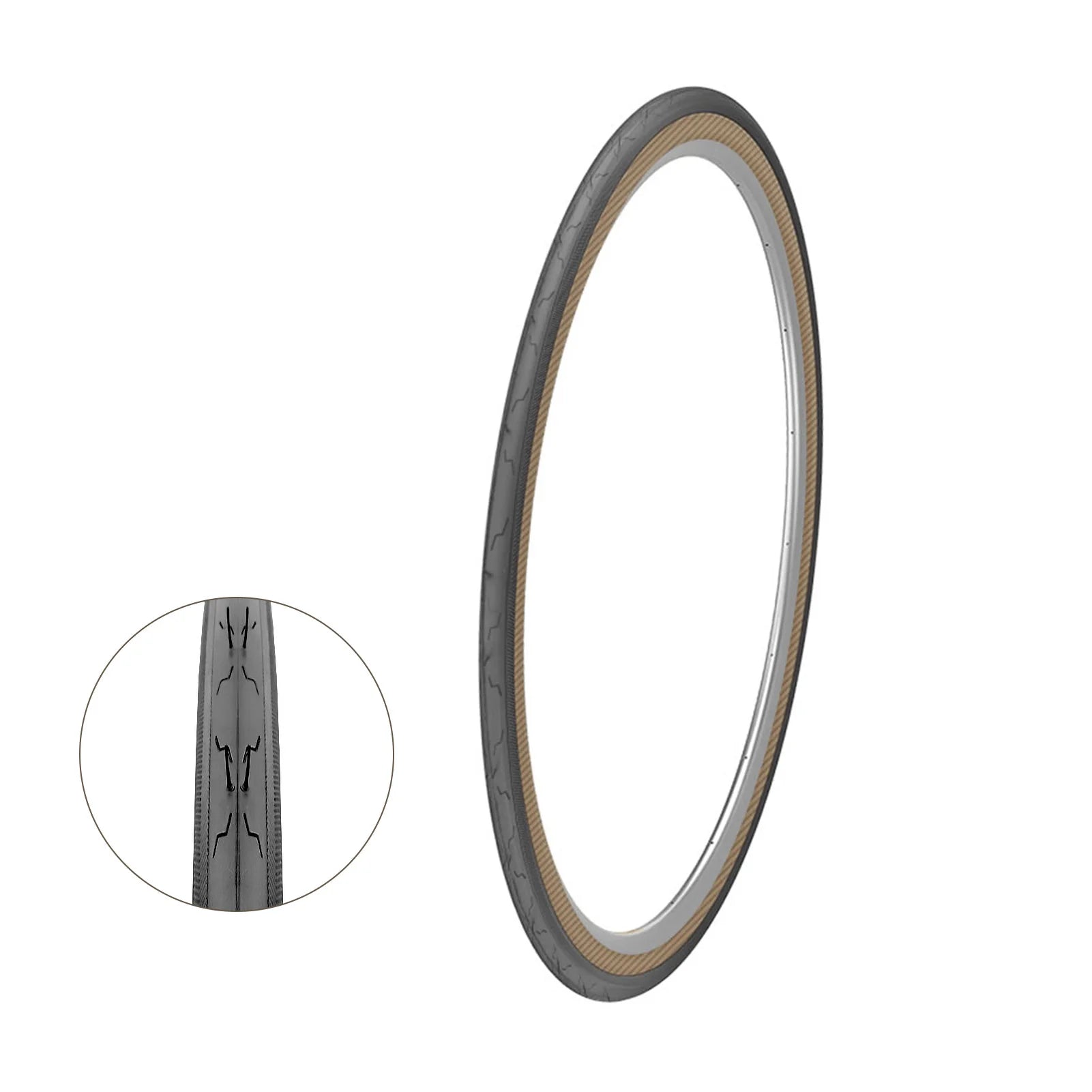 Kenda Bike Tires 700 x 25C 28C 32C 35C Premium Road Commuting Bicycle Tires with Retro Yellow Sidewalls High TPI for Enhanced K152 700plus 25C China