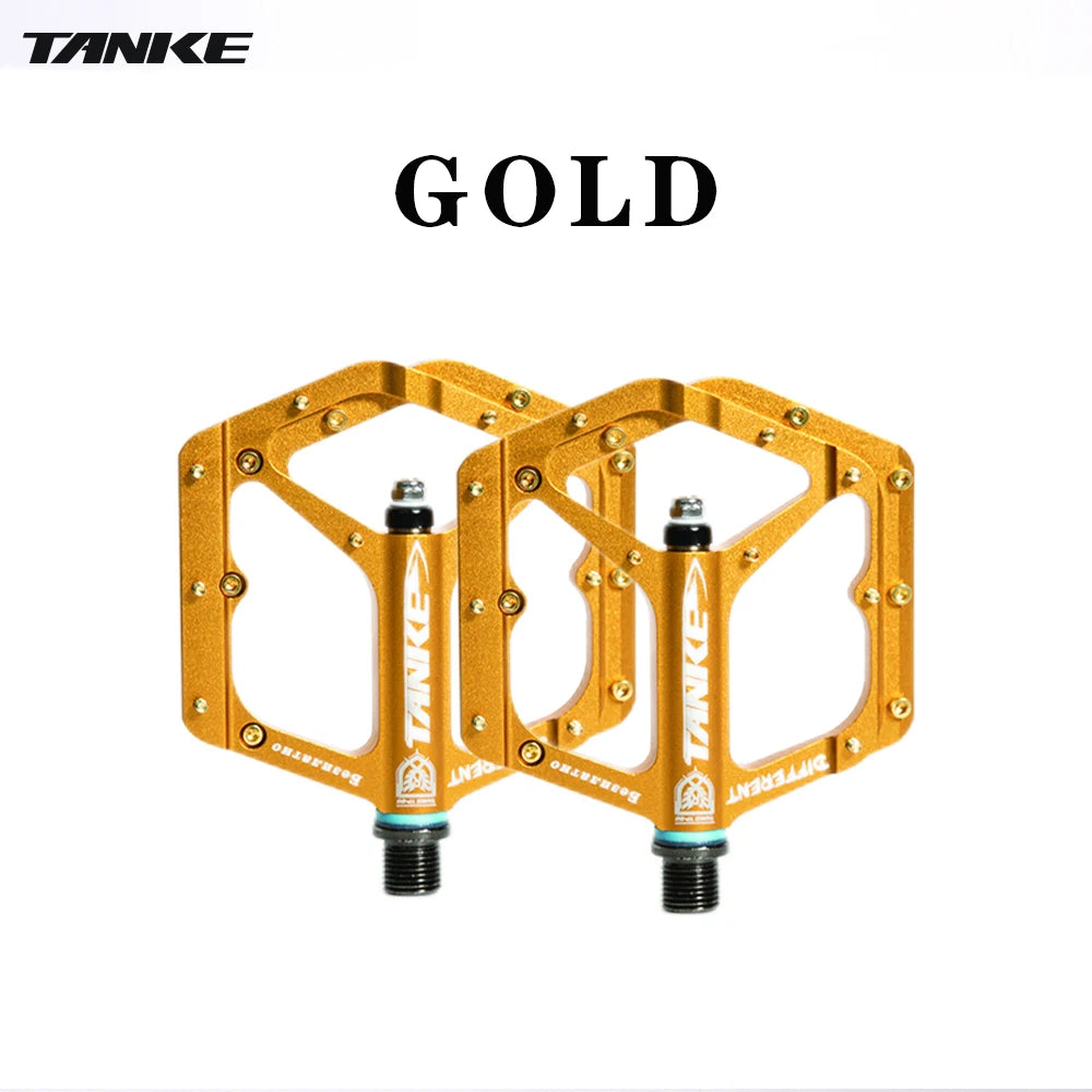 TANKE TP-50 Pedals Sepeda MTB Aluminum Alloy Non-slip Bicycle Pedal Bicycle Pedal Bicycle pedal Gold