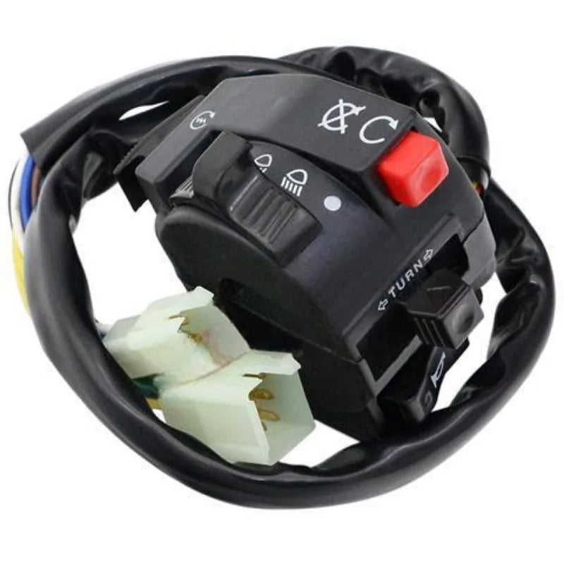 Motorcycle Electric Start Switch Horn Turn Signals Indicator Switch Far Near Light Button For ATV Etc