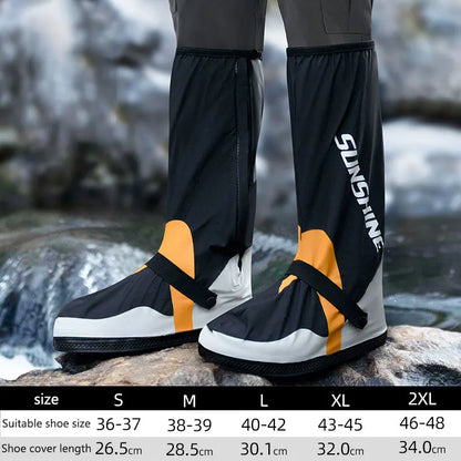 Motorcycle Shoe Covers New Riding Motorbike Rain Shoe Covers Waterproof Wear Motorbike Tall Rain Shoes Non-slip Foot Cover Men