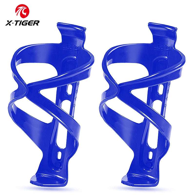 X-TIGER Bike Water Bottle Holder Lightweight and Strong Bicycle Bottle Cage Bracket for Road Mountain Bikes Accessories Blue 2 pcs