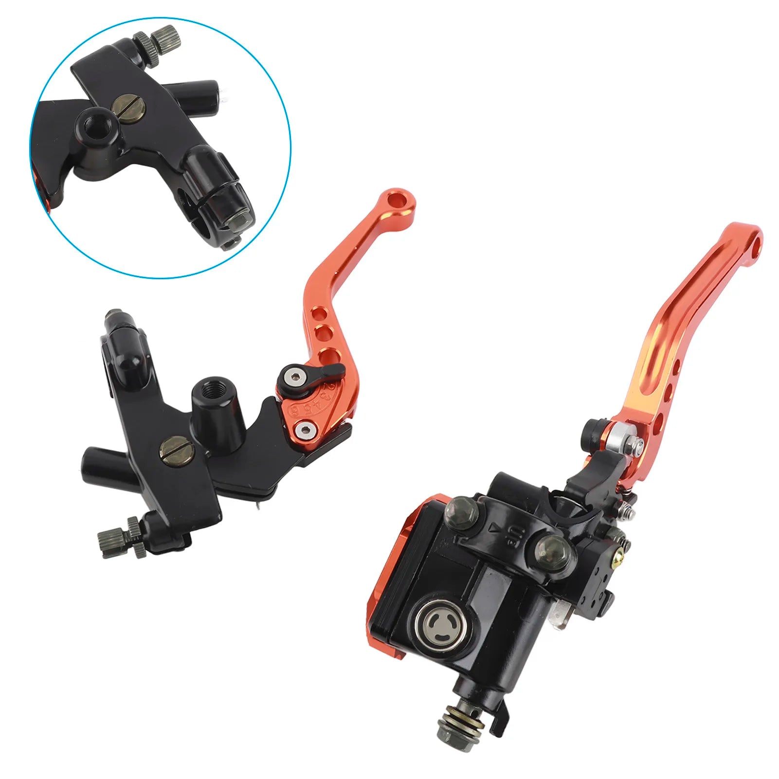 New 1 Pair 22mm Universal Motorcycle Handlebar Master Cylinder Levers Handle Hydraulic Brake Pump Clutch Adjustable Hand Lever