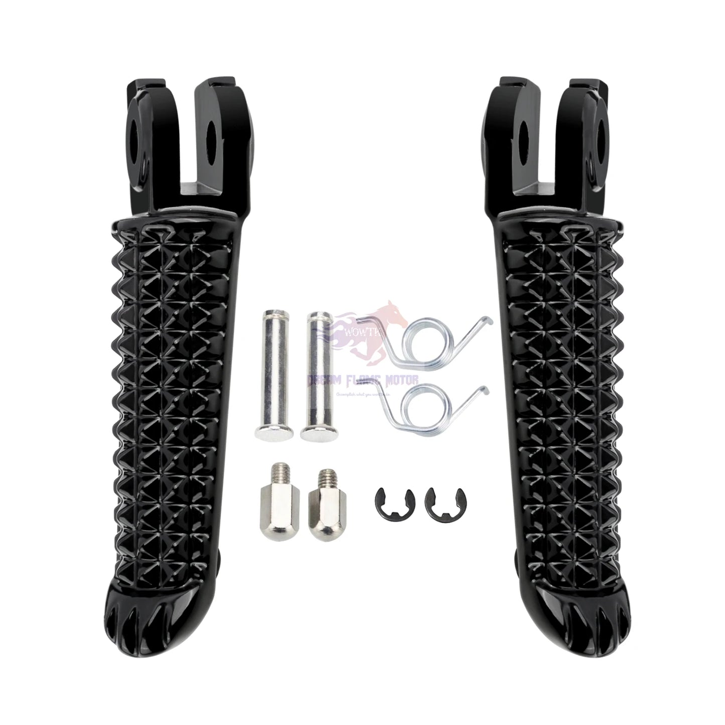 Rider Passenger Pedal Set Racing Front Footpeg Rear Footrest Motorcycles Parts For YAMAHA YZF-R1 R1M R1S R6 R1LE V-Max 1700 GP60