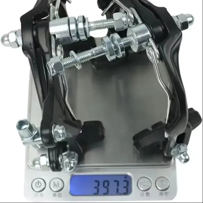 Meroca 73-95mm Bike C Brake Caliper Set Bicycle Rear Front Long Arm Brakes Kit Aluminum Alloy Side Pull Brake for Cruiser Kids