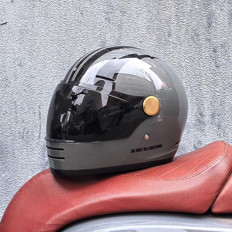 Full face motorcycle helmet - Classic design, suitable for both men and women, with safety protection certified by DOT 11 China