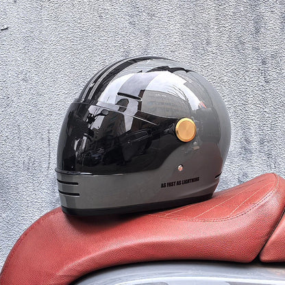 Full face motorcycle helmet - Classic design, suitable for both men and women, with safety protection certified by DOT 11 China