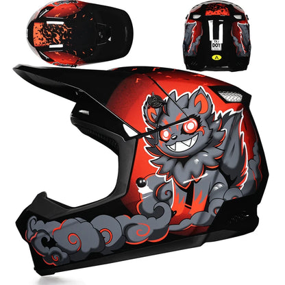 New Children Motorcycle Helmet Off-road Helmet Downhill AM DH Cross Motocross DOT Certification 10 China