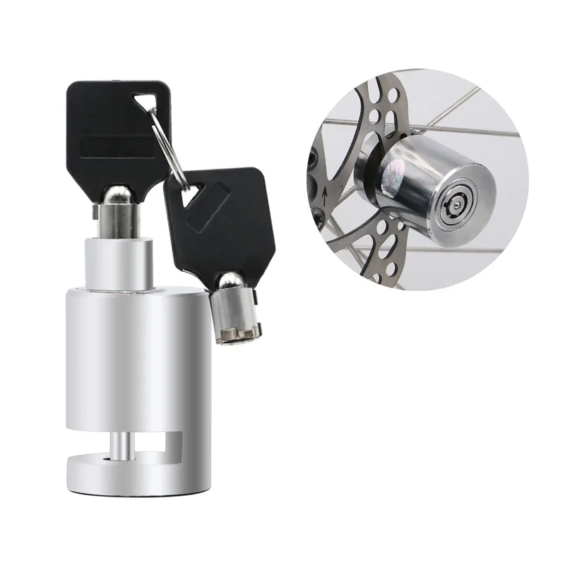 Stainless Steel Bicycle Motorcycle Locomotive Disc Brake Lock Waterproof Anti-Theft Security Sturdy Wheel Disc-Brake Lock RR7085