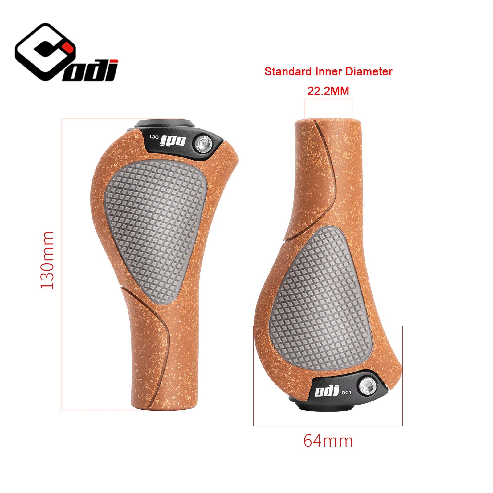 ODI OC1 Bicycle Ergonomic Oak Grips MTB Large Pad Bike Handlebar Cover Anti-Slip Grips Cycling Rubber Ball Handle Accessories