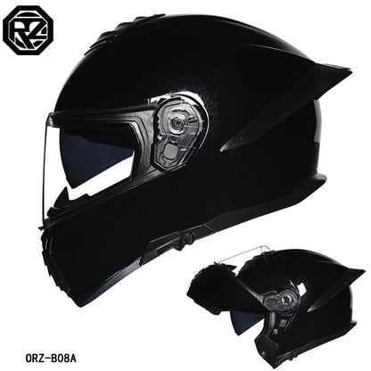 Motorcycle Helmet Dual Visor Modular Flip up Full Face Helmet for Adult Men and Women DOT Approved 1 China