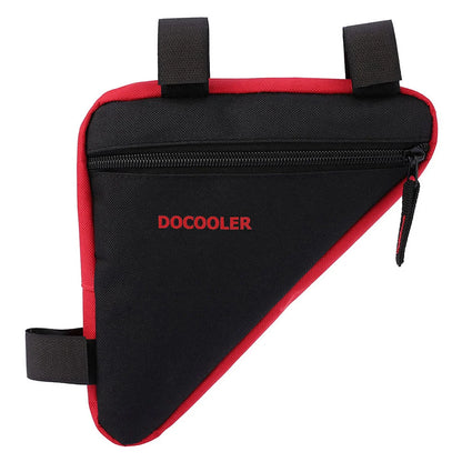 Docooler Triangle Cycling Bag Bike Bicycle Front Saddle Tube Frame Pouch Bag Holder Outdoor Bag MTB Mountain Bike Accessories Red