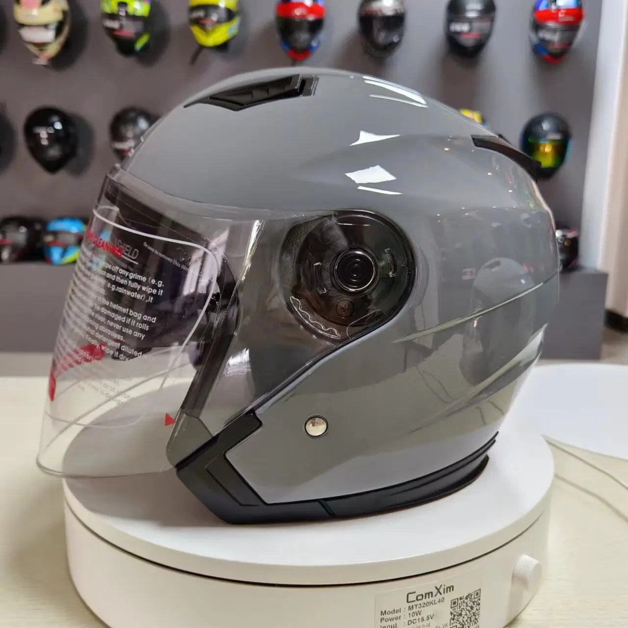 Motorcycle Dual Lens Vintage Helmets Four Seasons Racing Half Casque Helmet
