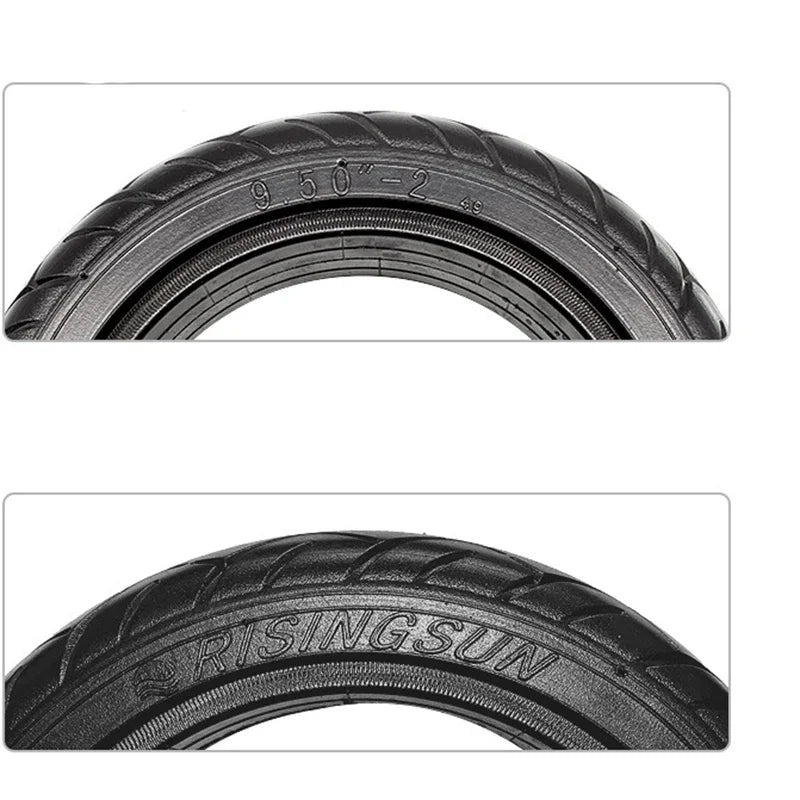 9.50-2 9.50-3B Solid Tyre Scooter Replacement Tyre Electric Scooter Spare Airless Tire 9.50-2 Rubber Tire For Scoote
