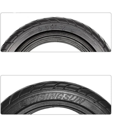 9.50-2 9.50-3B Solid Tyre Scooter Replacement Tyre Electric Scooter Spare Airless Tire 9.50-2 Rubber Tire For Scoote