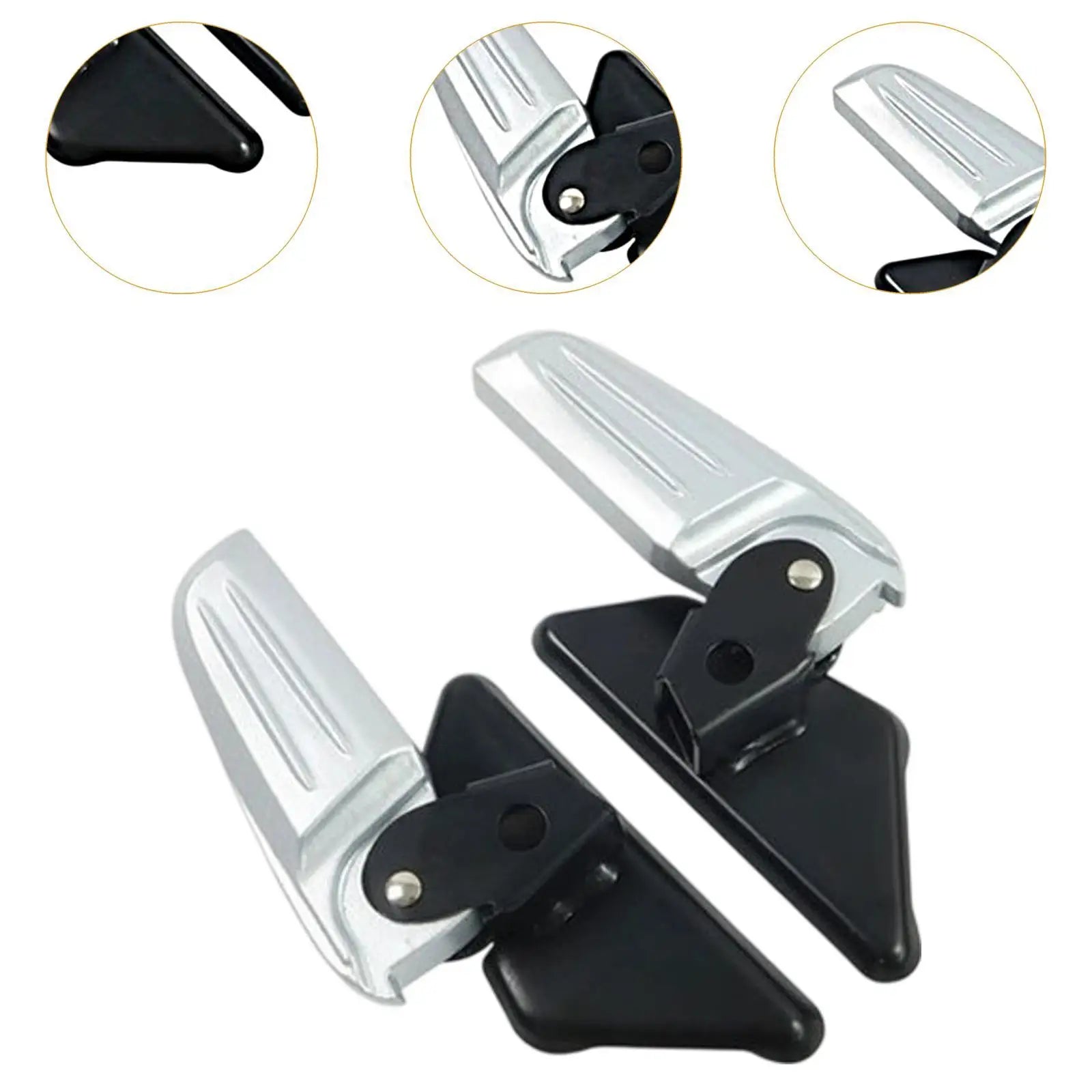Motorcycle Rear Passenger Footrest Accessories Aluminum Alloy Replacement Pedals Rearset Footpegs for Vespa LX Lxv S