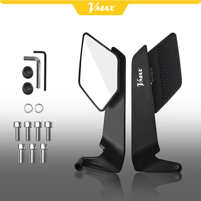 Motorcycle Folding Wind Wing Aluminum Alloy Side Rearview Mirror For YAMAHA NMAX VMAX TMAX NMAX155 NMAX150 NMAX125 NMAX Upgrade