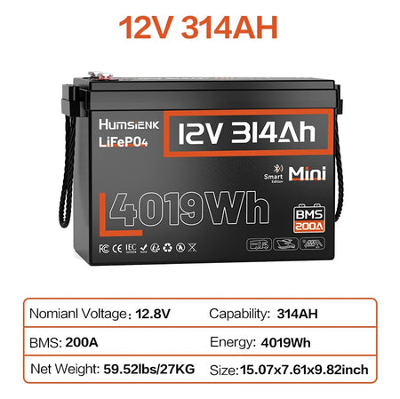 12V 314AH