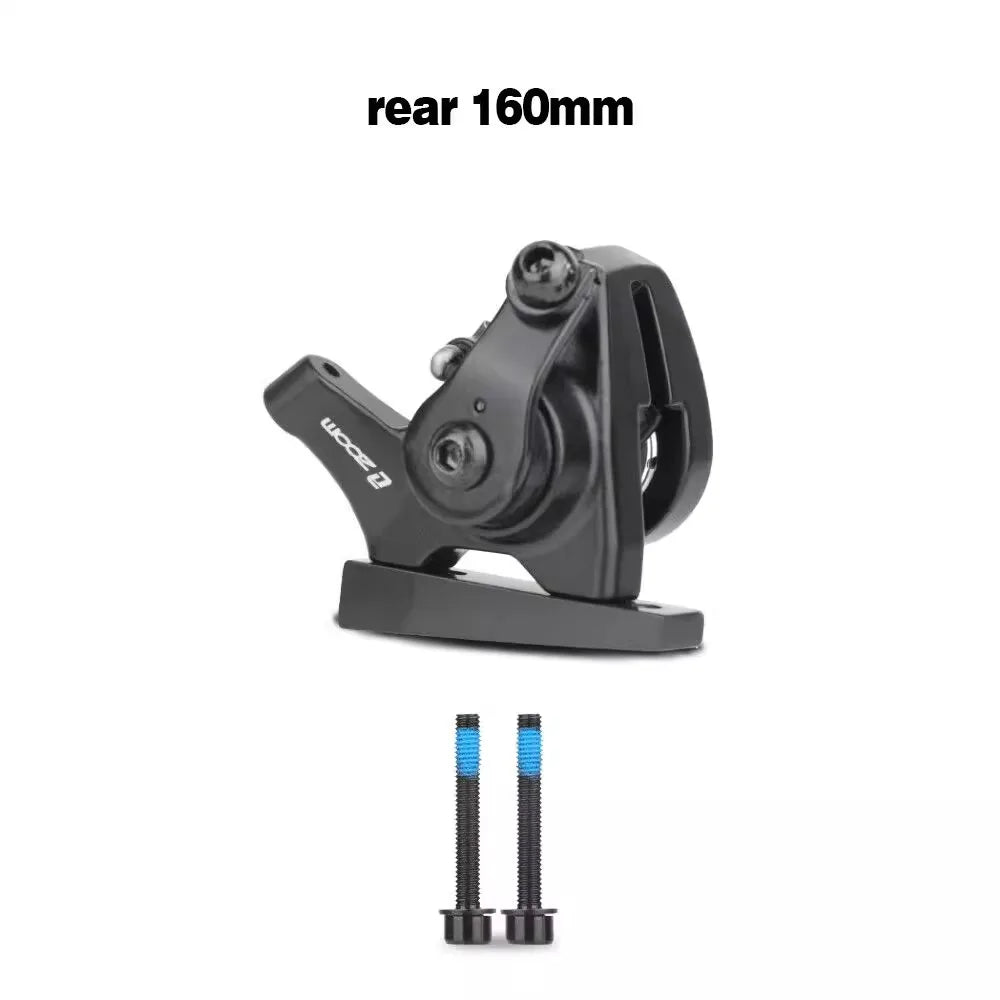 ZOOM DB580 Road Bike Line Pull Flat Mount Dual Piston Mechanie Disc Brake 140mm Disc Brake Caliper Ultralight Bike Accessories Rear 160mm