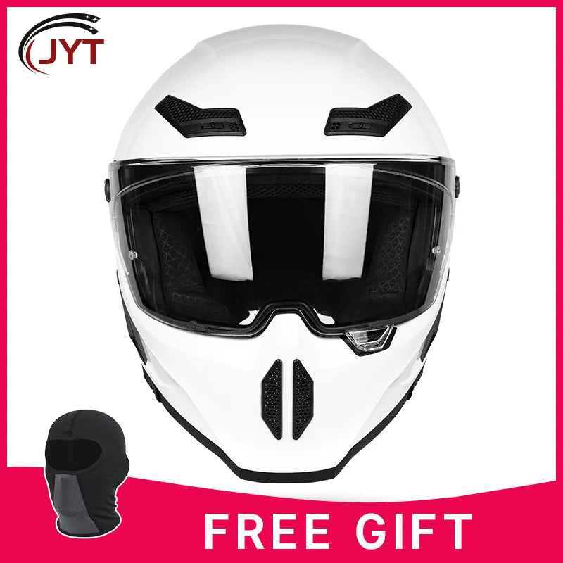 Motorcycle helmet matte black with reserved Bluetooth slot DOT certified sun protection breathable