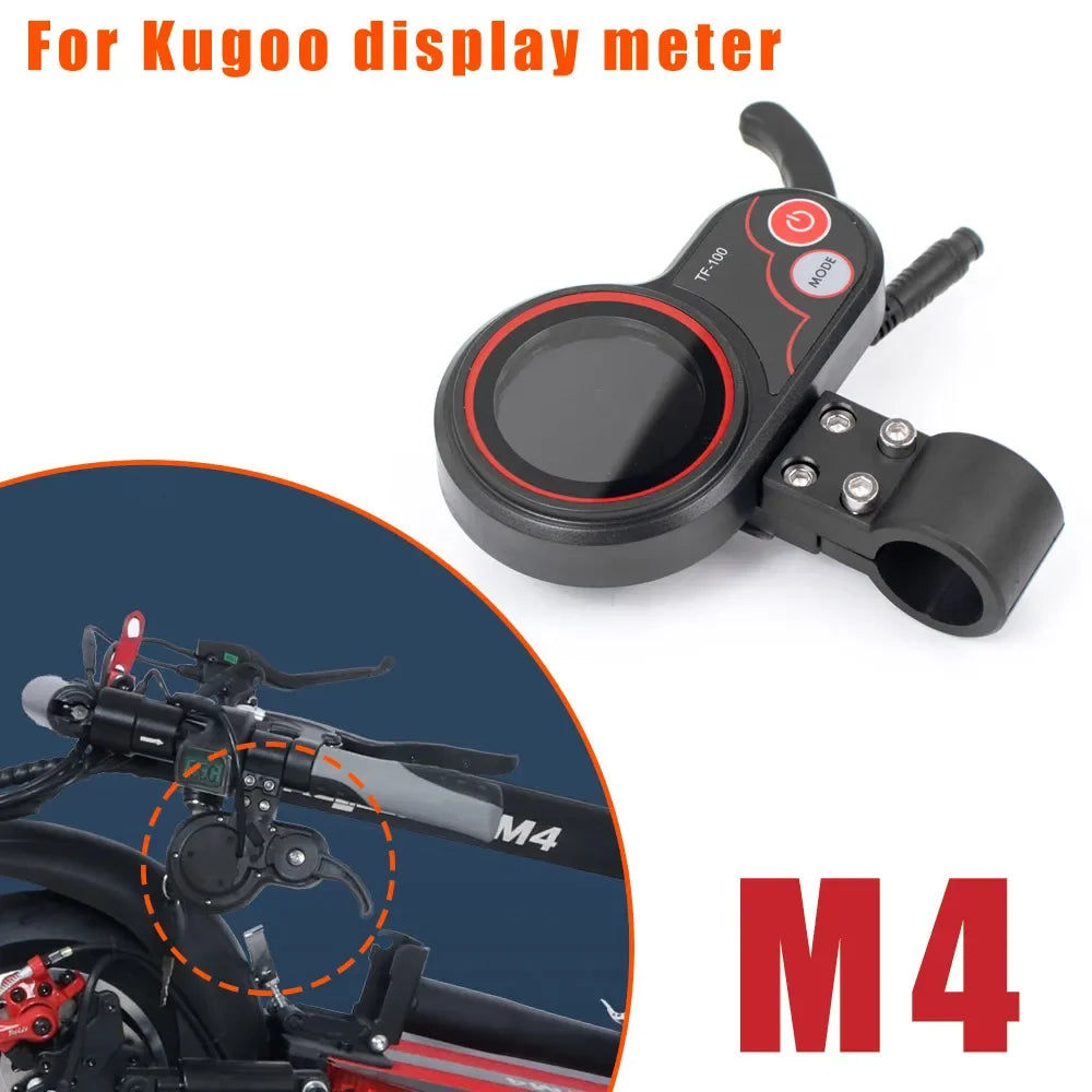 TF‑100 Instrument Display Panel With USB Charging 5/6 Pin Communication Speedometer For KUGOO M4 Electric Scooter Kickscooter