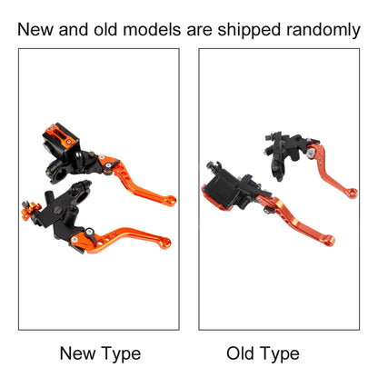 New 1 Pair 22mm Universal Motorcycle Handlebar Master Cylinder Levers Handle Hydraulic Brake Pump Clutch Adjustable Hand Lever
