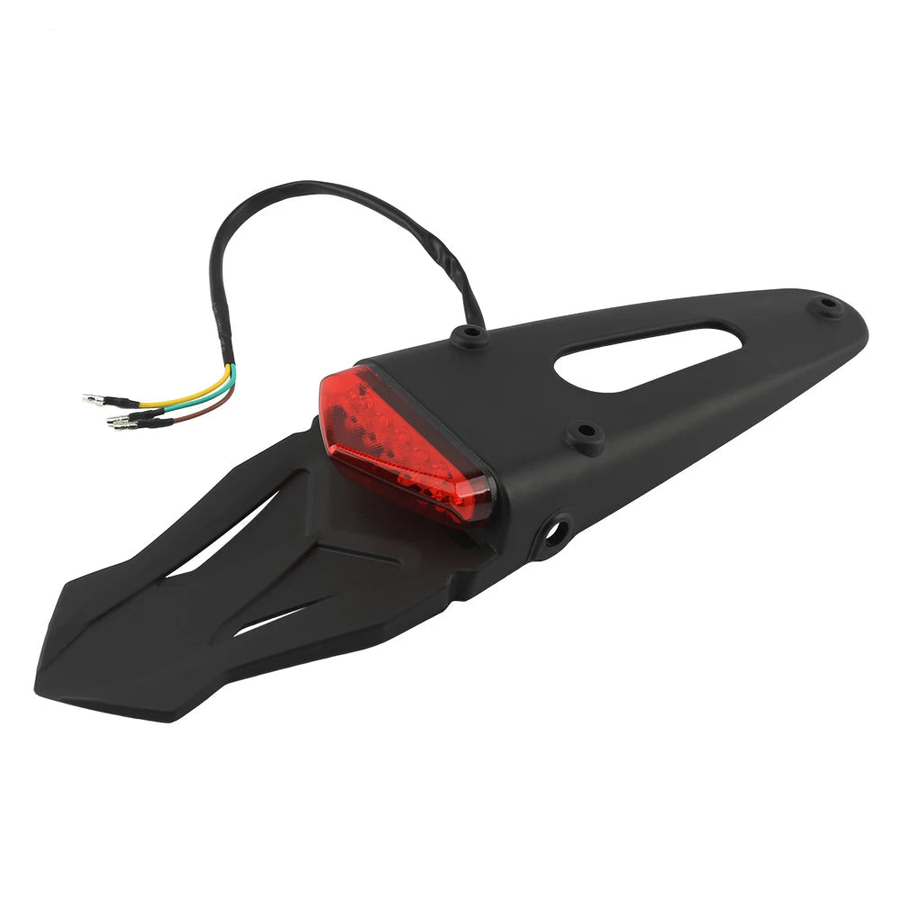 Universal Motorcycle Rear Fender Mudguard Brake Tail Light 12v off-road Motocross for CRF YZ CR EXC WRF 250 400 426 450 Racing