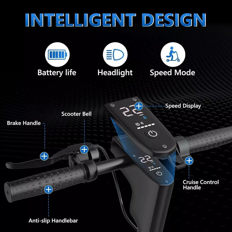 AOVOPRO ESMAX Electric Scooter - 500W Motor, 22mph, 28 Miles Range & Smart App