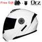 Motorcycle helmet full face racing with Double sun visor Women man flip up Double lens for all seasons 7 China