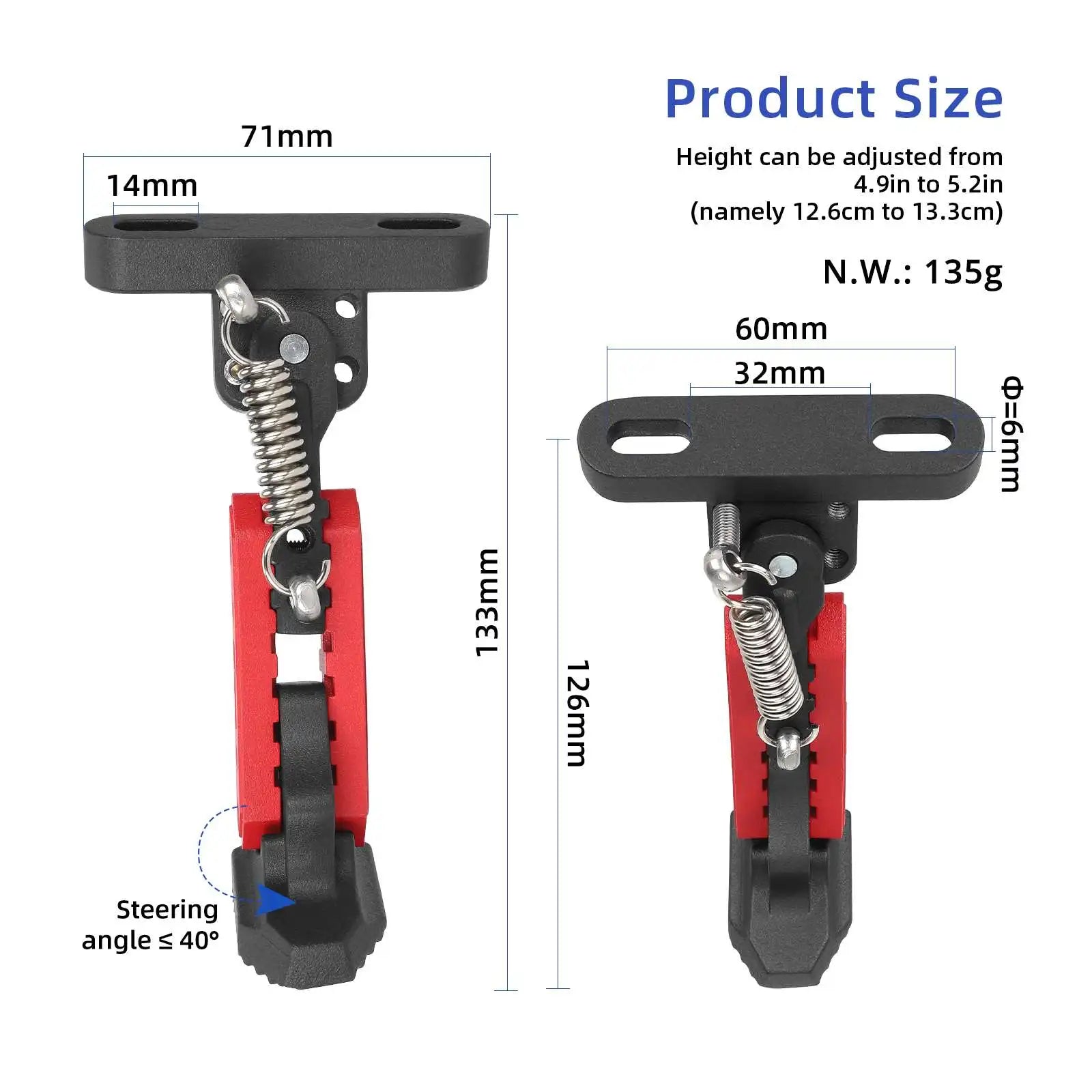 ULIP For Xiaomi 4 4 Lite 4 Pro / Ninebot F20 F30 F40 Electric Scooter V2 Upgraded Foot Support Adjustable Parking Kickstand Part
