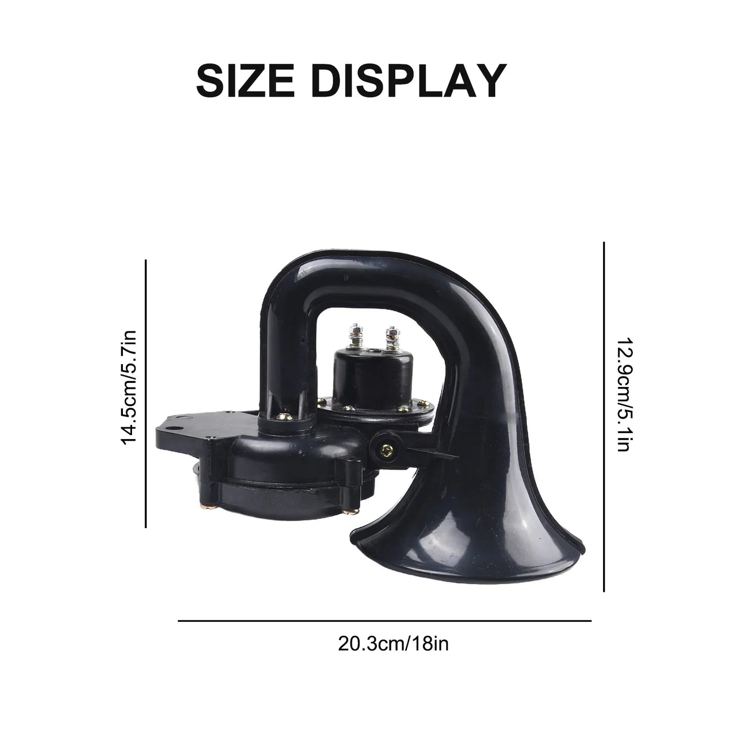 Car Truck Horn For Scania For Volvo 48W 12V 300DB Snail Air Horn Loud Train Horn For Motorcycle Truck Boat Car Accessories