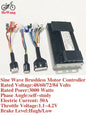 three mode sine wave controller 48V 52V 60V 72V 1500W 2000W 2500W 3000W e-bike brushless moter dc controller 50A for E-scooter WHITE