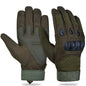 Motorcycle Gloves Men Tactical Hunting Shooting Knuckle Protection Sports Full Finger Cycling Bike Gloves Women Bicycle Green Full Finger