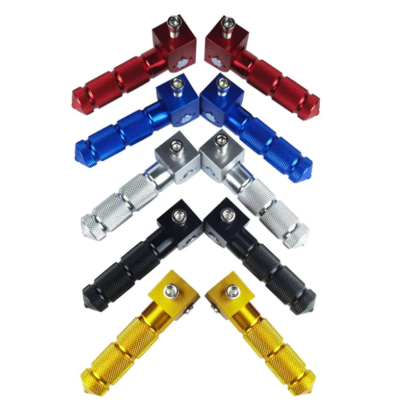 M8" 5/16IN Thread CNC Universal Pedals Folded Footrest Footpeg For Motorcycles, Bicycles, Electric Vehicles, Mopeds, Karts
