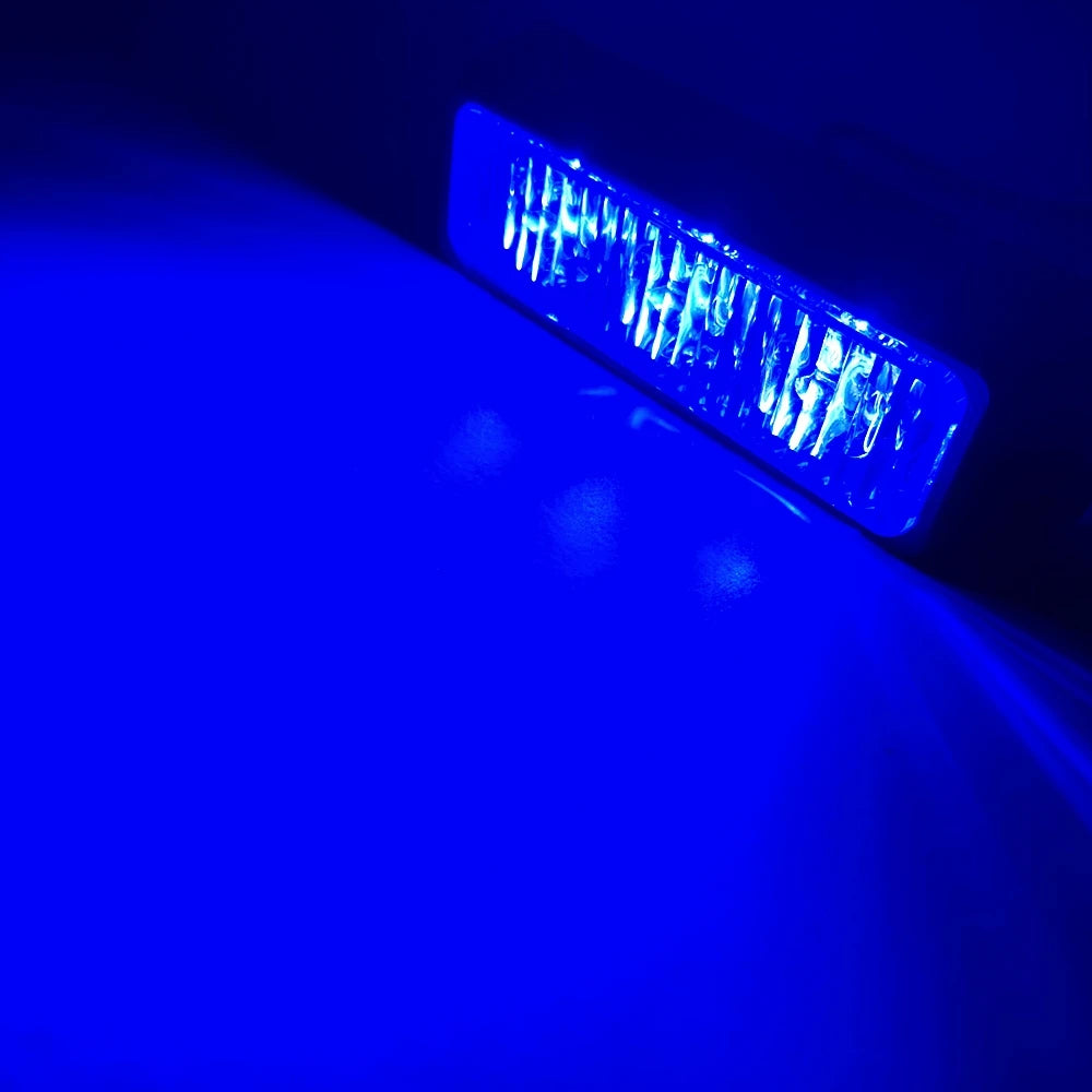 3 LED Emergency Strobe Lights Beacon for Car Truck Hazard Warning Light Surface Mount Vehicle Caution Flashing Light Bar 12V/24V
