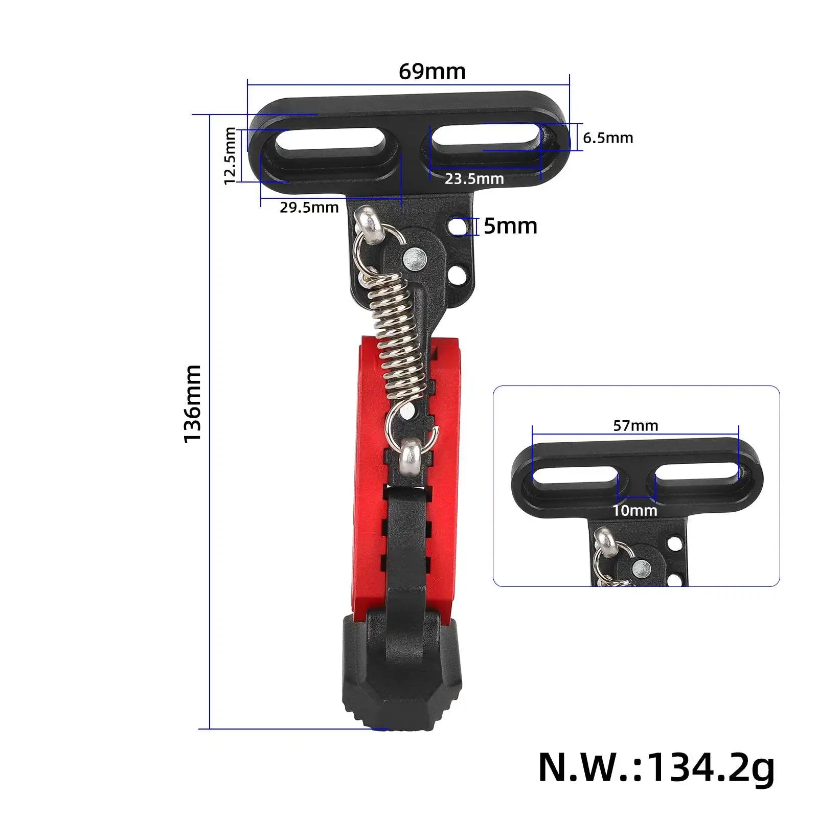 ULIP Scooters V2.0 Adjustable Kickstand Side Parking Bracket Support For Electric Scooters Side Vertical Mounting Foot Bracket