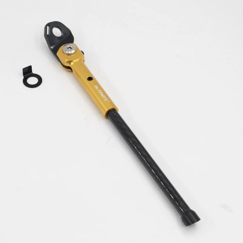 P line T line Kickstand for Brompton Folding Bicycle Special Carbon Fiber Foot Support Kickstand carbon gold