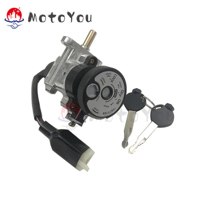 Motorcycle Parts Scooter For Yamaha BWS125 Zuma125 Yw125 5S9-WH203-02-00 BW's125 Zuma 125 Ignition Switch Lock Key Set 4 Wires