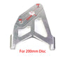57mm Hole Pitching Motorcycle 200mm Brake Disc Brake Caliper Floating Rotor Front Universal for Yamaha RSZ JOG BWS Zuma Aerox B Bracket Silver China