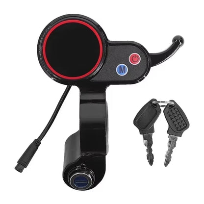 6 Pin LCD Display For Hitway H5 Electric Scooter Kickscooter Display With Locking Instrument Accessories Dashboard Part