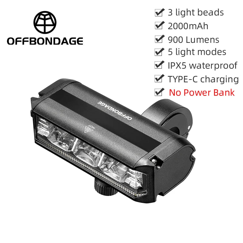 Front LED Light For Xiaomi Ninebot Electric Scooter 2000mAh 4000mAh Waterproof Flashlight USB Charging Bicycle Cycling Lamp