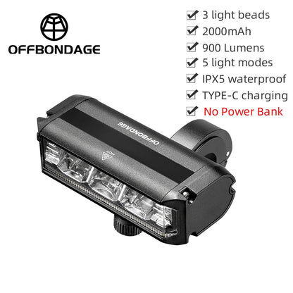 Front LED Light For Xiaomi Ninebot Electric Scooter 2000mAh 4000mAh Waterproof Flashlight USB Charging Bicycle Cycling Lamp