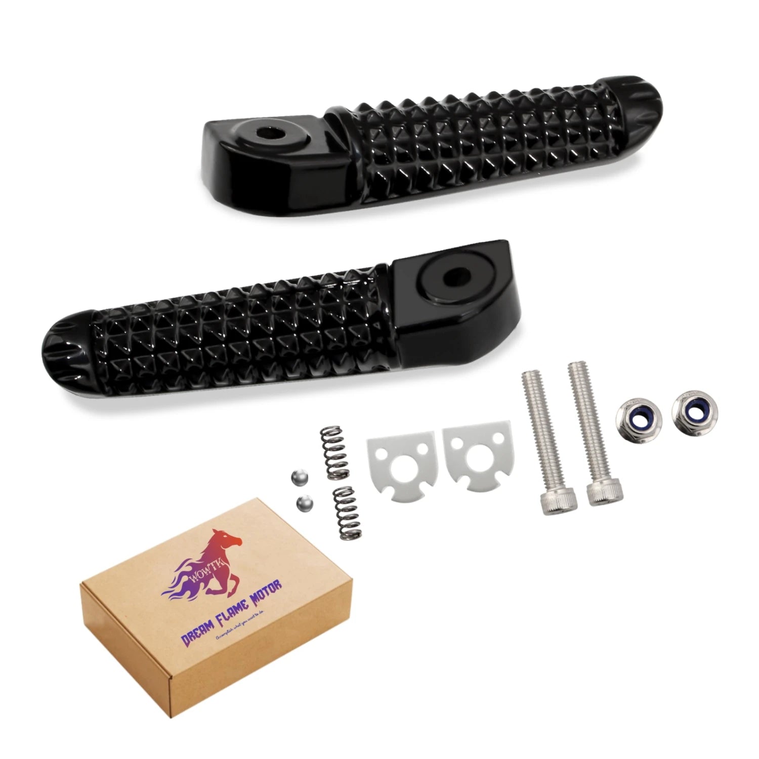 Rider Passenger Pedal Set Racing Front Footpeg Rear Footrest Motorcycles Parts For YAMAHA YZF-R1 R1M R1S R6 R1LE V-Max 1700 GP60