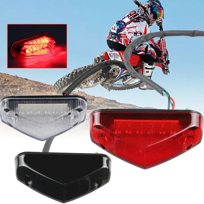 12V Motorcycle Tail Rear Light Lamp Taillight Motor Brake Stop Lights License Plate Light Moto Equipments Parts Access Universal