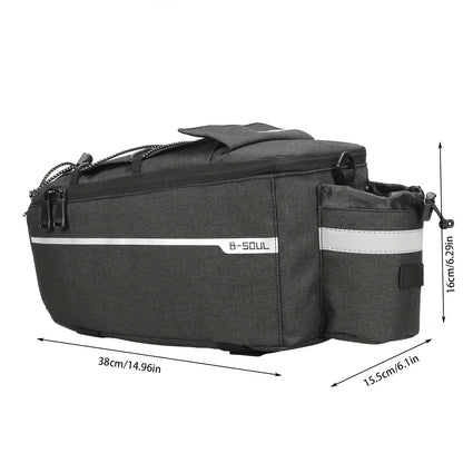 B-SOUL mountain bike rear camel bag, shelf bag, cycling equipment, large-capacity rear seat bag