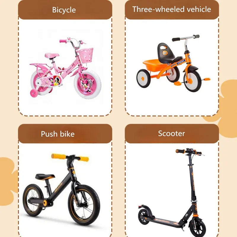 2Pcs Rubber Grip Handle Bike Handlebar Grips Cover - Anti-skid Bicycle Grips for Kids