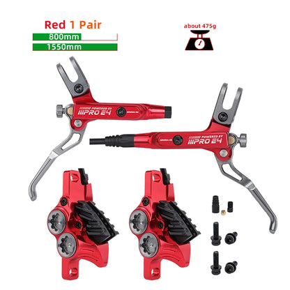 IIIPRO E4 Mountain Bike Hydraulic Brake 800/1550mm Front Rear Brake Cooling 4 Piston Oil Pressure AM DH E-bike MTB Disc Brake