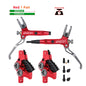 IIIPRO E4 Mountain Bike Hydraulic Brake 800/1550mm Front Rear Brake Cooling 4 Piston Oil Pressure AM DH E-bike MTB Disc Brake Red 1 Pair